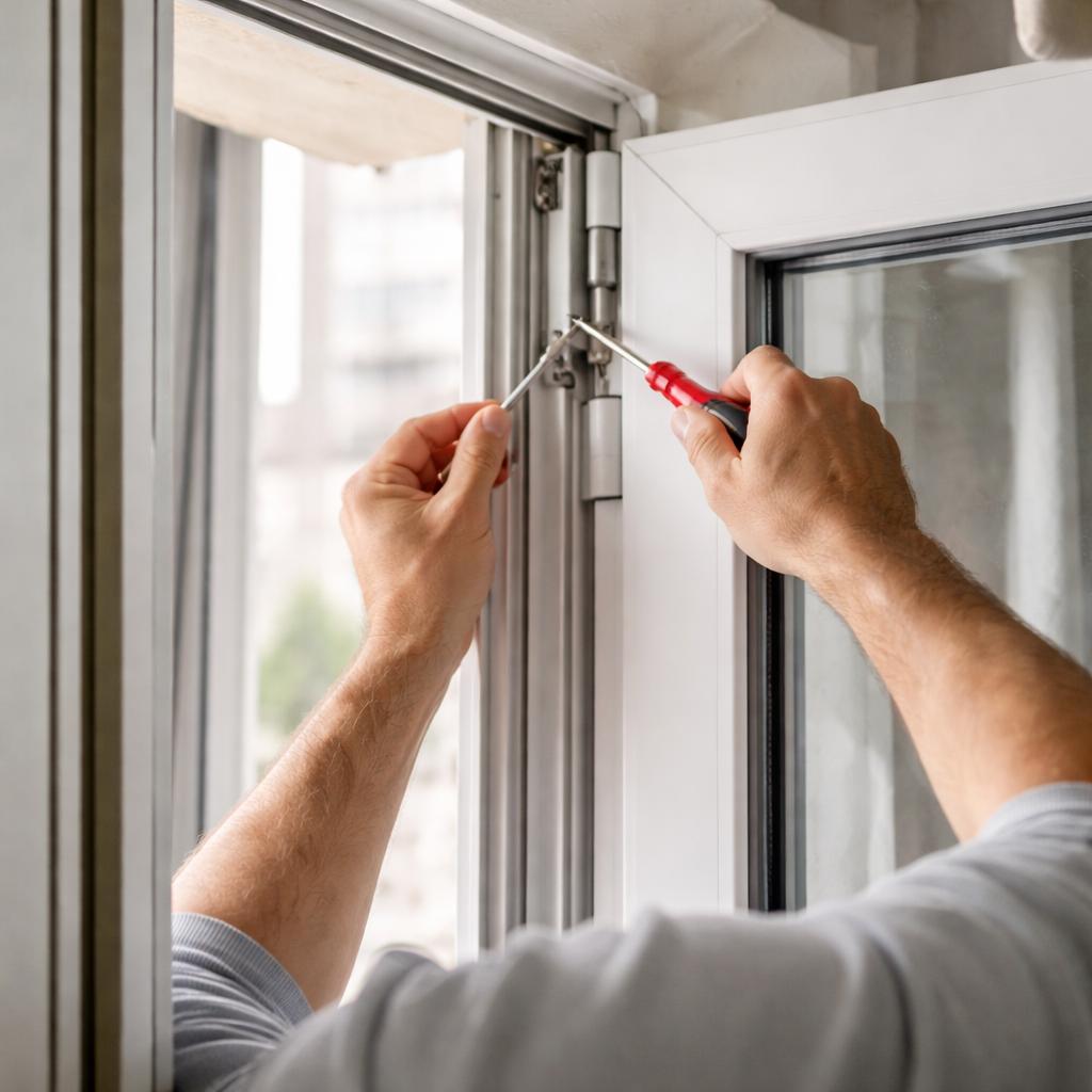 Как стабилизировать балконную дверь, если она просела и перестала плотно закрываться