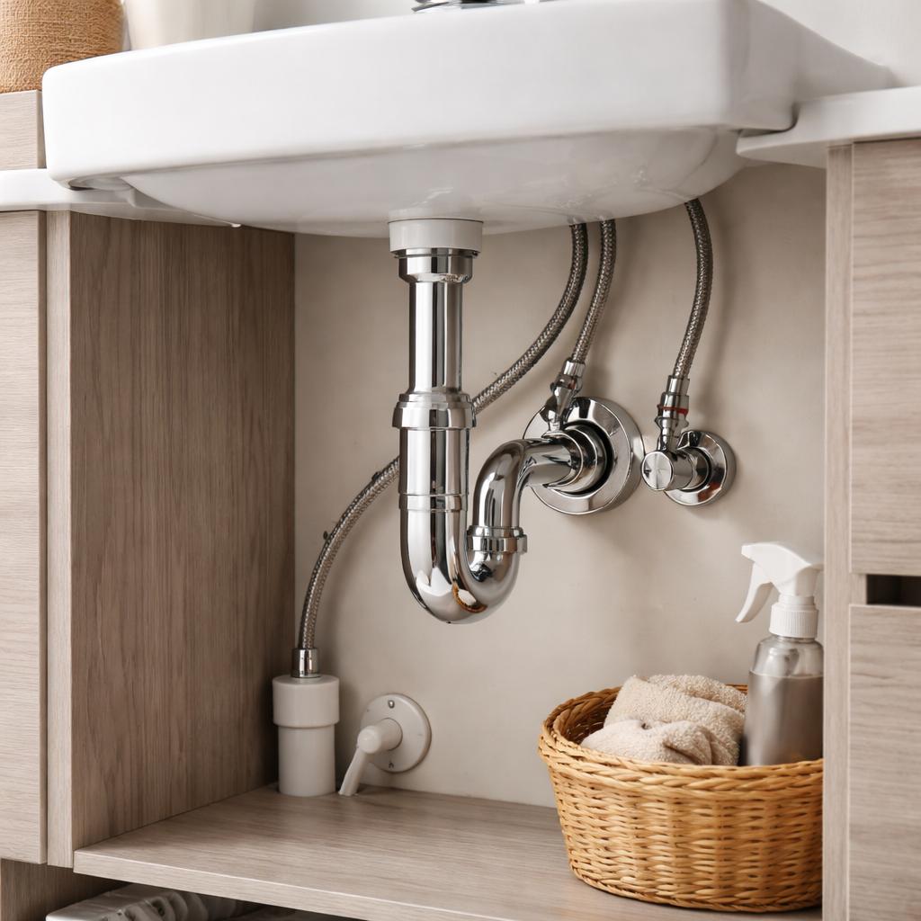 Вывод воды под раковину в ванной: устройство, логика и типичные нюансы