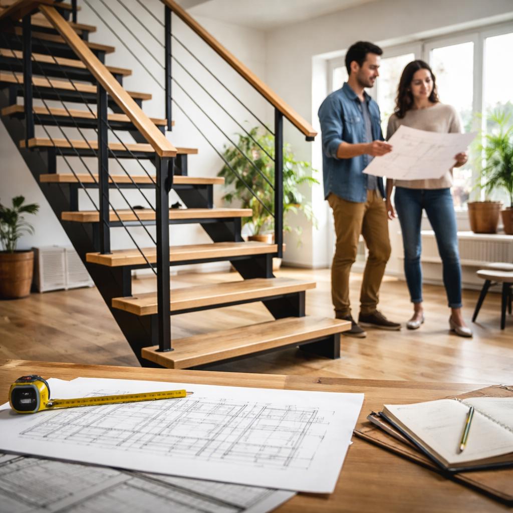 Как выбрать внутреннюю металлическую лестницу для дома под конкретные условия помещения